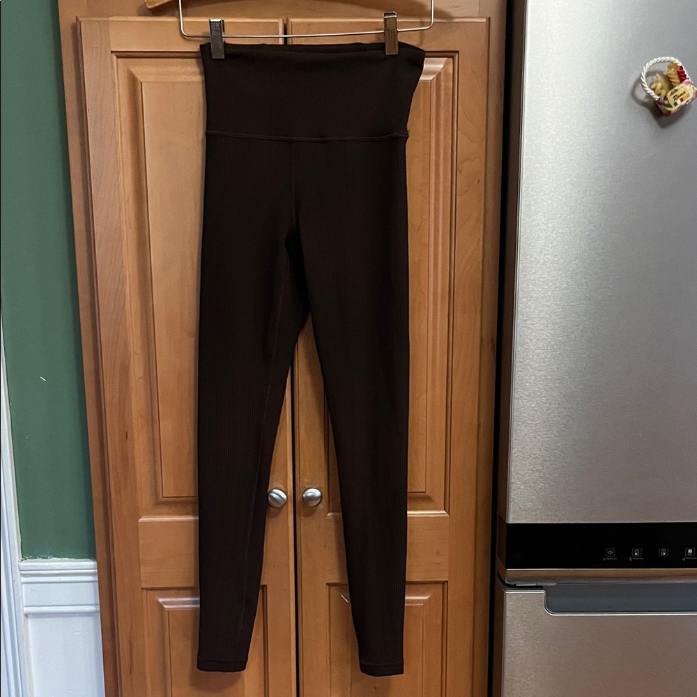 Athleta Brown Ribbed Leggings